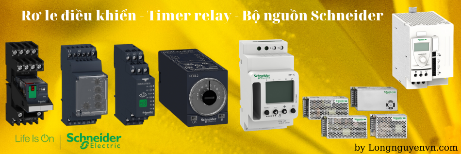 Relays và bộ nguồn Schneider